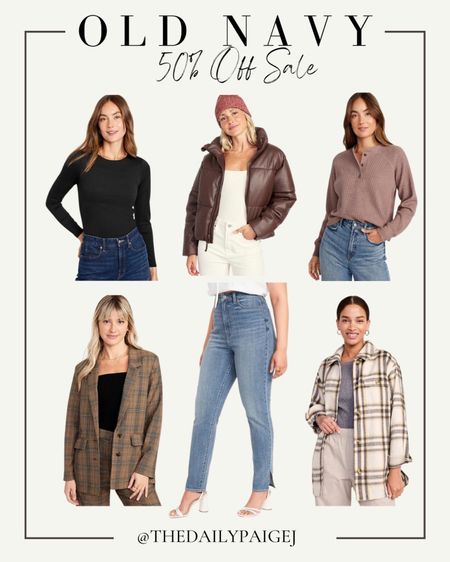Old navy is having a 50% off sale! They have a lot of great fall pieces on sale from puffer jackets to Shackets and jeans. There are so many great options to choose from on major sale. 

Old navy on sale, Fall sale, Shackets on sale, basics on sale, blazers on sale 

#LTKsalealert #LTKfindsunder100 #LTKstyletip