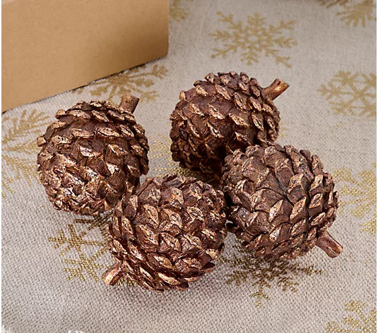 Set of 4 Antiqued Resin Artichokes By Valerie - QVC.com | QVC