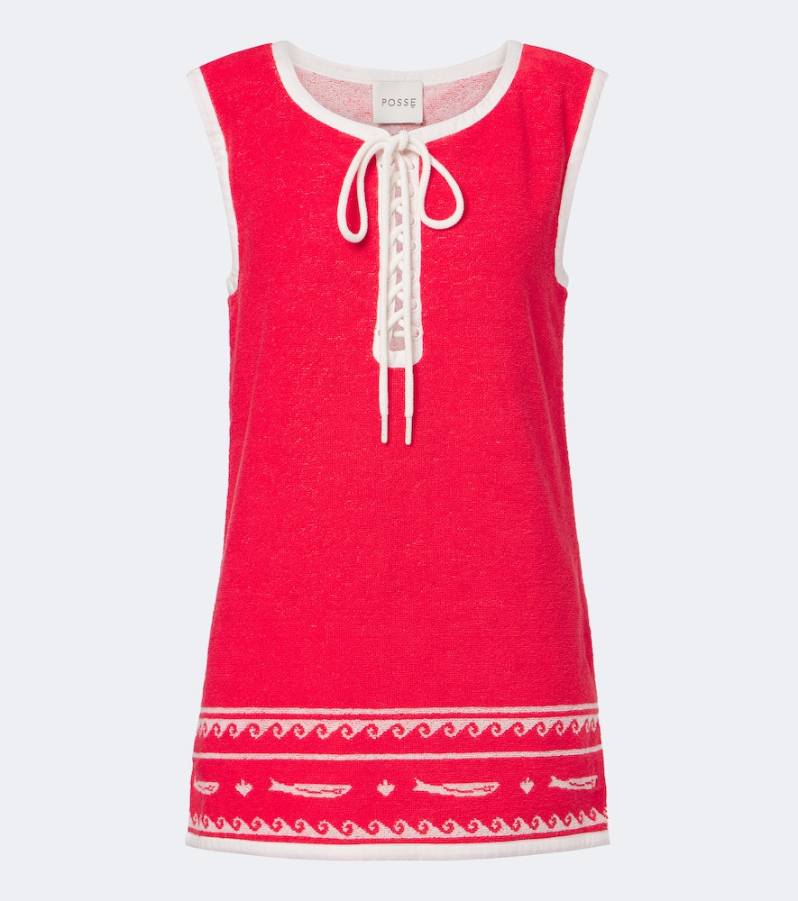 Posse Cody cotton terry minidress | Mytheresa (US/CA)
