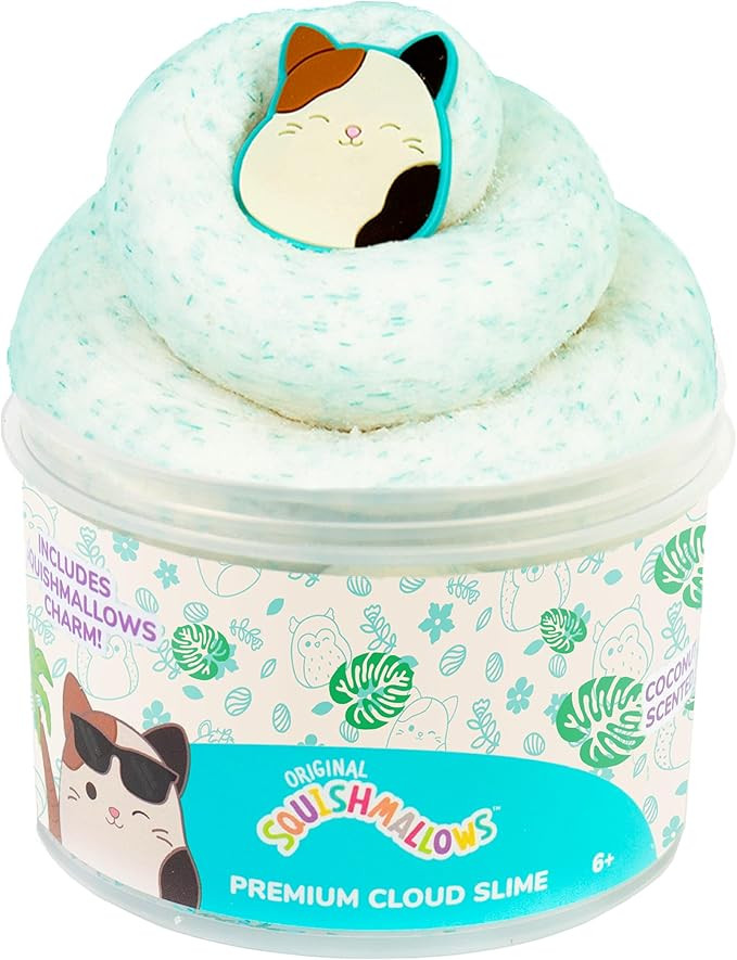 Original Squishmallows Premium Cloud Slime - Cam The Cat, Coconut Scent | Amazon (US)
