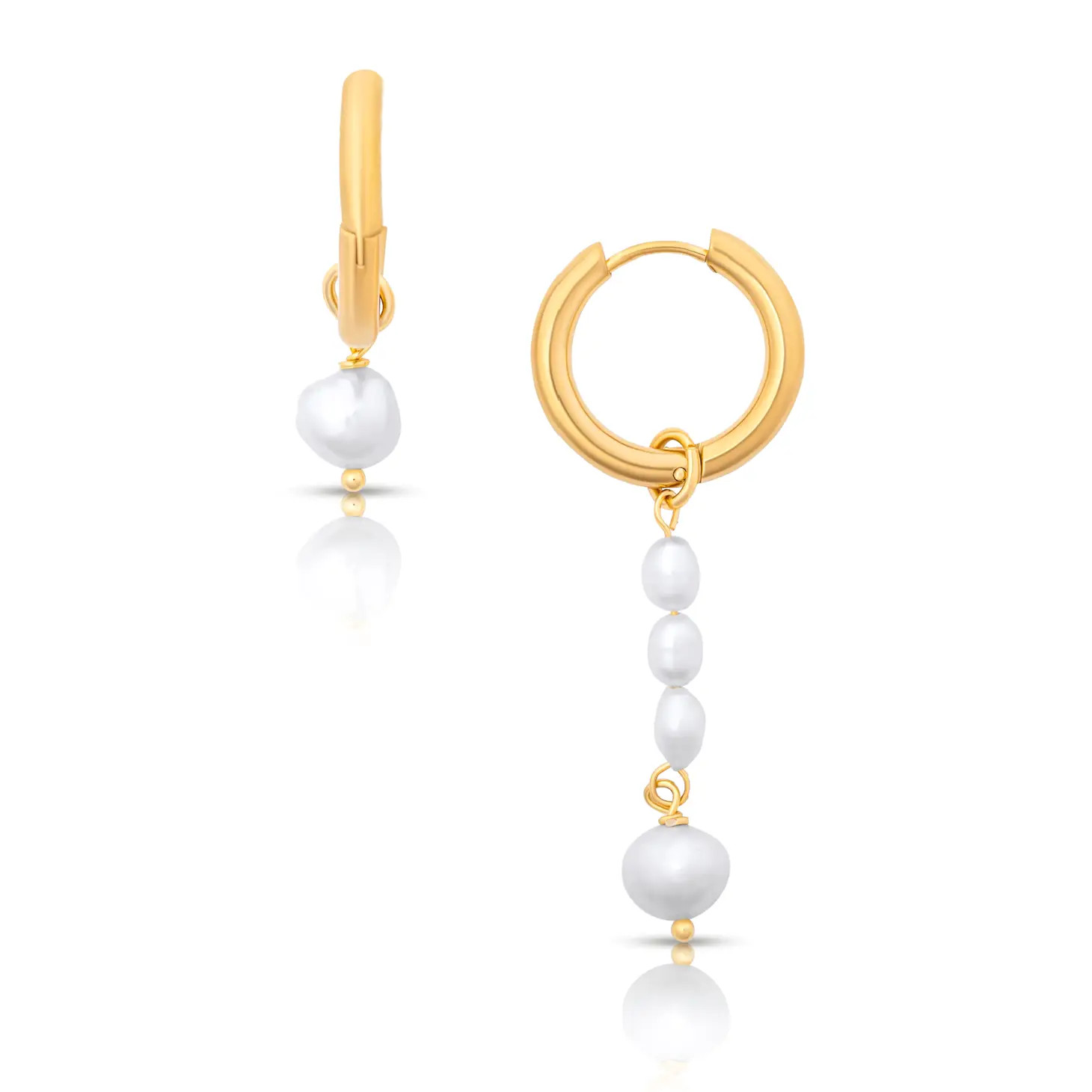 Weston Hoop Pearl Drop Earring | Shop Kristin Jones
