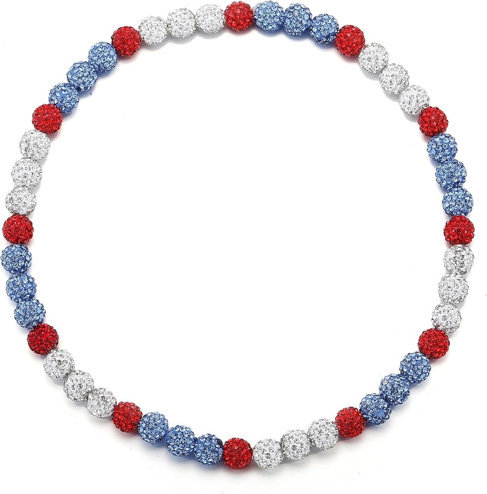 Baseball Beaded Chain Necklace for Men,Bling Ice Collection Baseball Necklace Gifts for Boys,Diam... | Amazon (US)