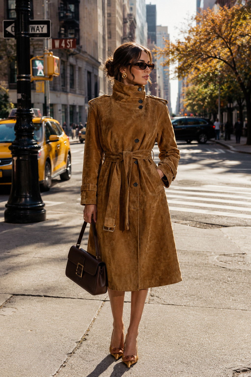 If there’s one piece that screams elevated fall wardrobe, it’s this suede trench 🤎 The rich camel shade, belted waist, and structured high neckline make it look SO chic. Perfect over dresses, denim, trousers, or basically anything all season long. #AvecLesFilles #SuedeTrench #TrenchCoat #FallCoat #CamelCoat #FallFashion #QuietLuxury #AutumnStyle #FallWardrobe #FallEssentials #LTKFashion #FallOuterwear 

 #LTKootd #LTKSeasonal #LTKU
