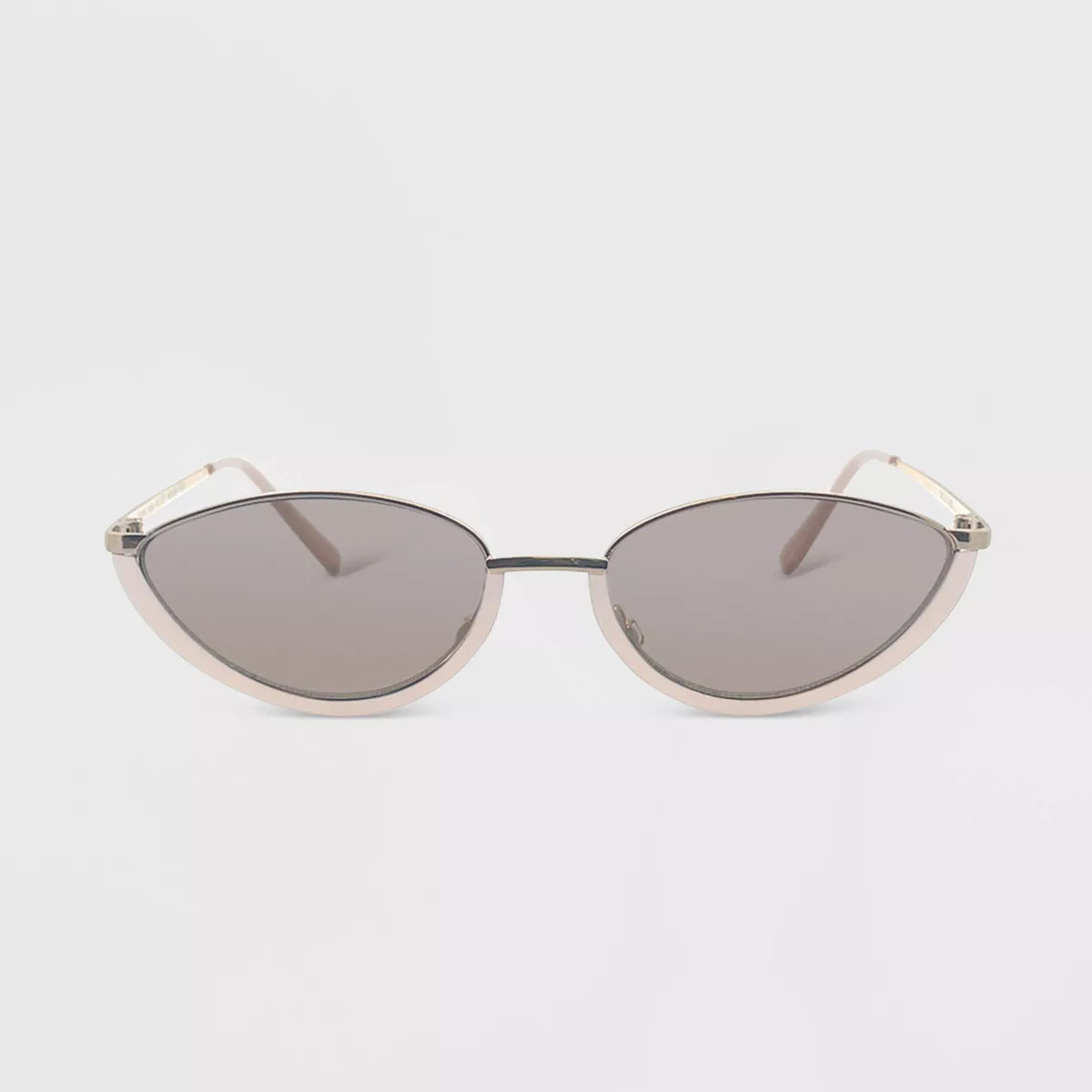 Women's Metal Oval Sunglasses - Wild Fable™ Nude Gold | Target