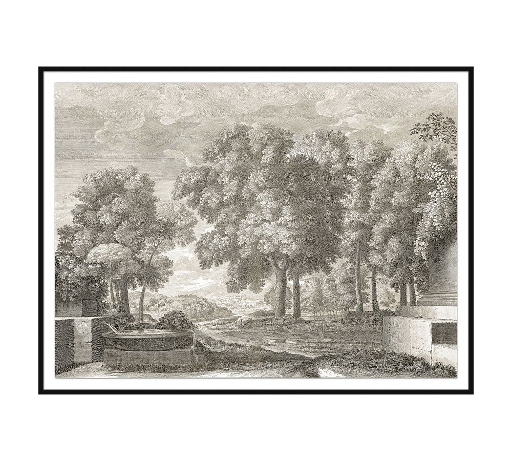 Etched Garden Framed Print | Pottery Barn (US)