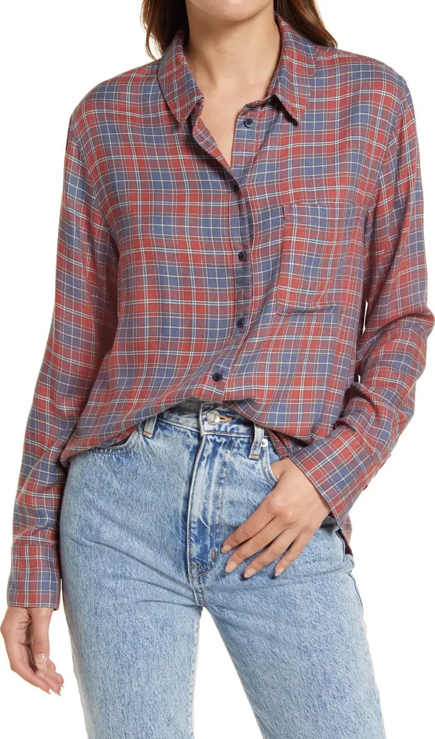 Plaid Boyfriend Shirt | Nordstrom