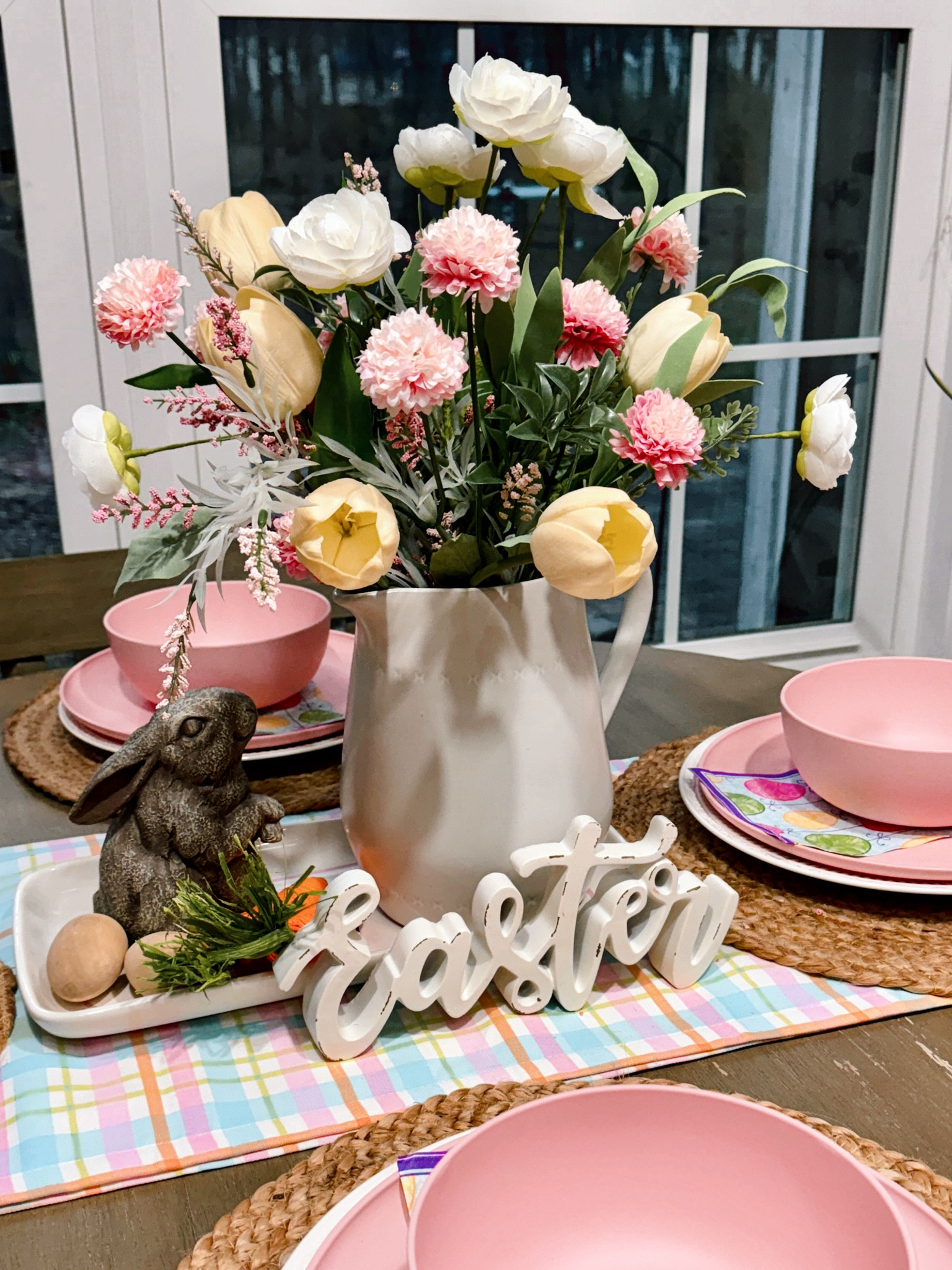 Easter Tablescape. Michael’s Crafts Store has “spring” flowers 60-70% off! 

#LTKsalealert #LTKSeasonal #LTKhome
