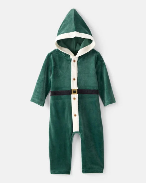 Baby Elf Hooded Jumpsuit - Green | Carter's Inc
