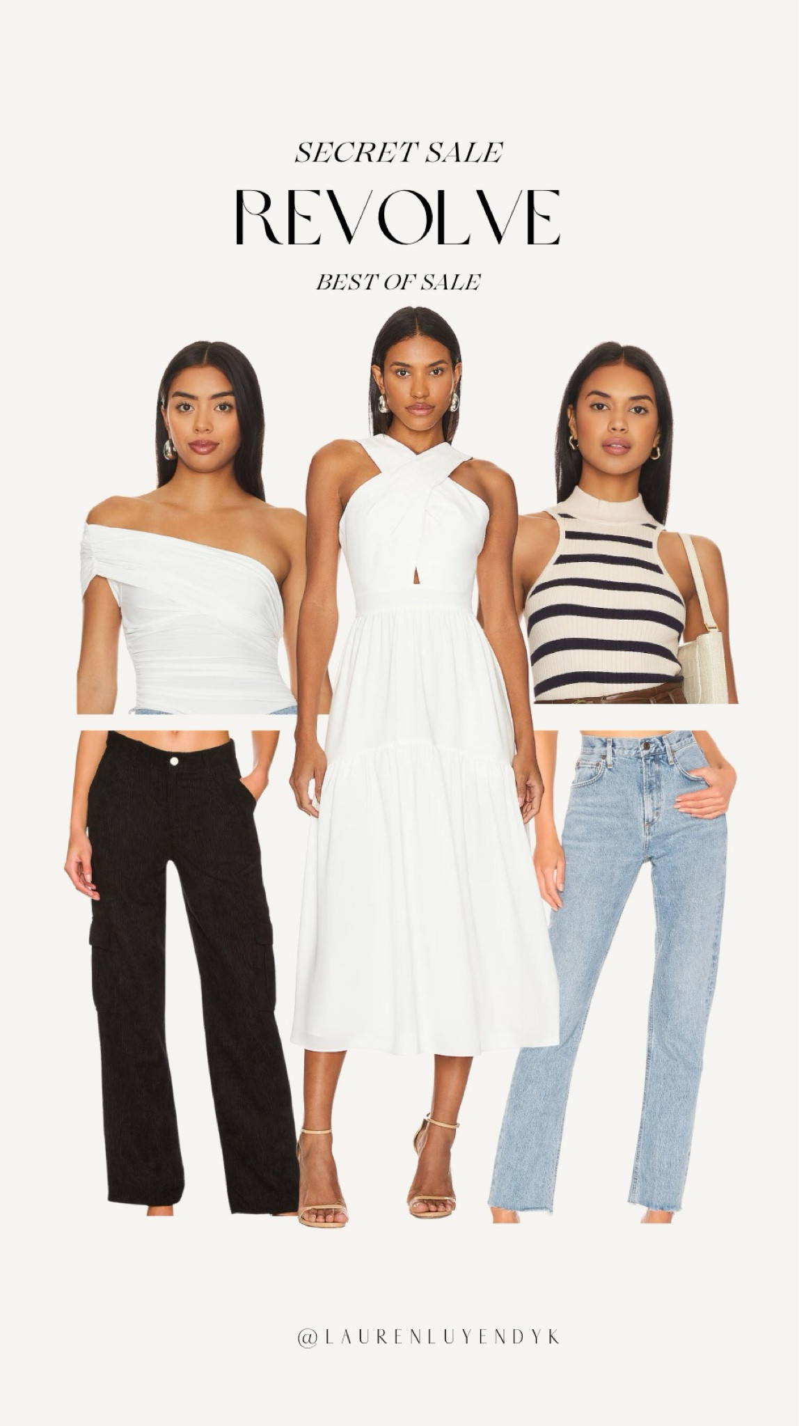 My favorite finds from the REVOLVE secret sale! 

Closet staples,
Denim, AGOLDE, cargo pants, white bodysuit, white dress, vacation dress, halter top, summer, spring 

#LTKfindsunder100 #LTKsalealert #LTKstyletip