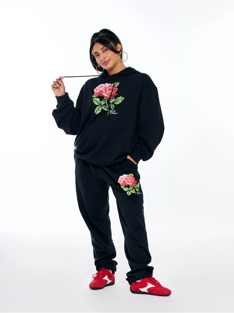 Hija De Tu Madre, Unisex Graphic Jogger, Roses, Sizes XS-3XL | Walmart (US)