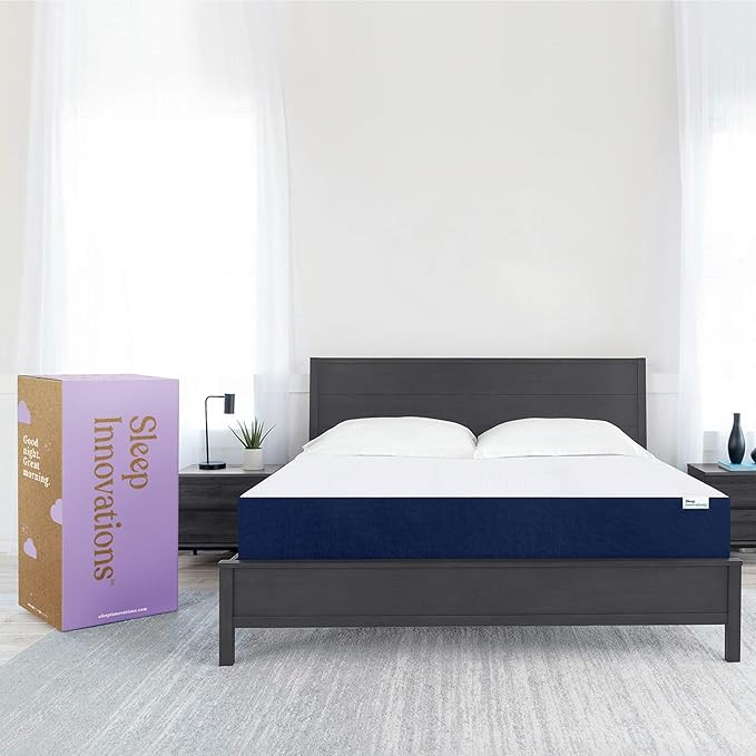 Sleep Innovations Marley Queen 10 Inch Cooling Gel Memory Foam Mattress in a Box - Made in USA ... | Amazon (US)