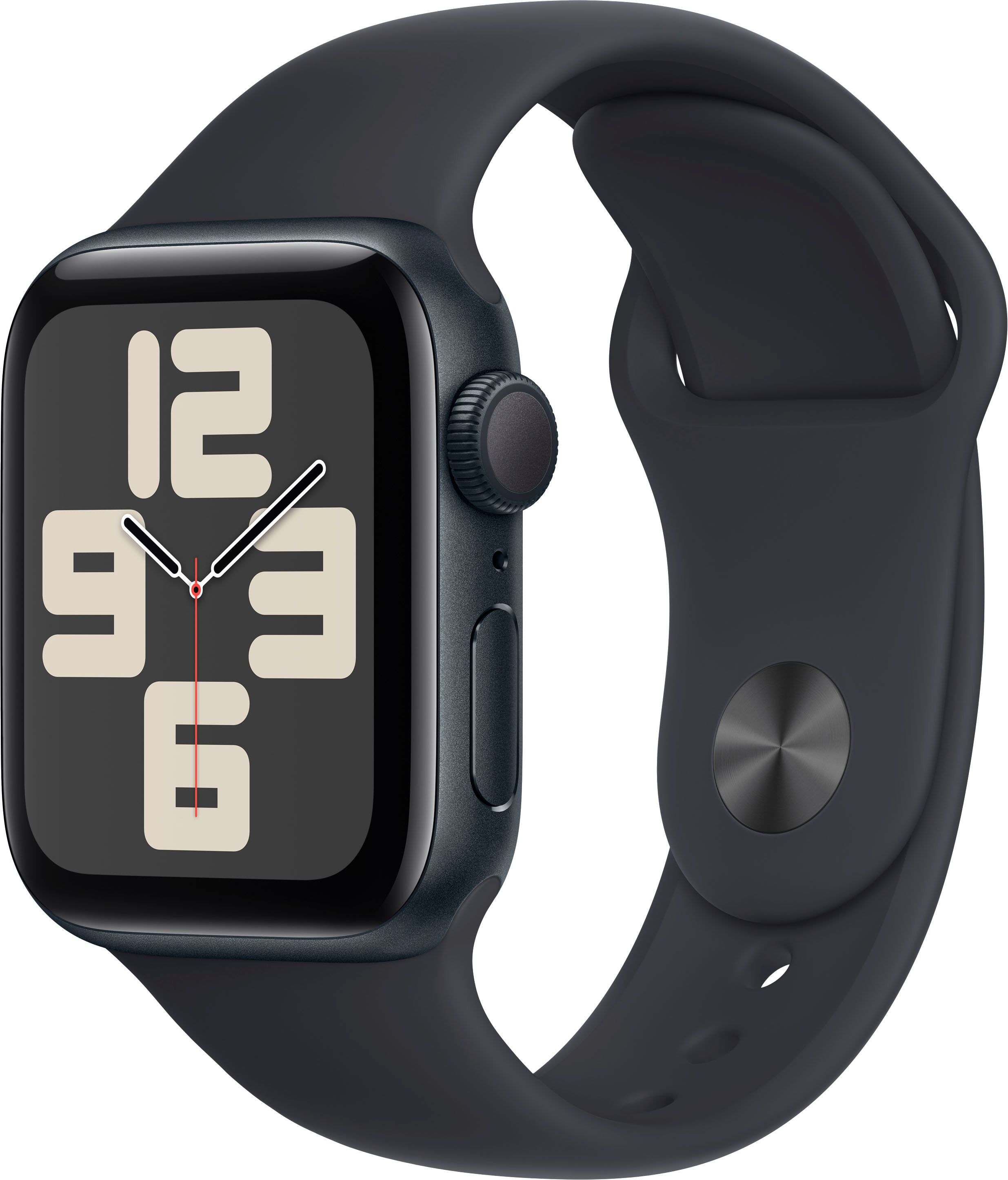 Apple Watch SE 2nd Generation (GPS) 40mm Midnight Aluminum Case with Midnight Sport Band M/L Midn... | Best Buy U.S.