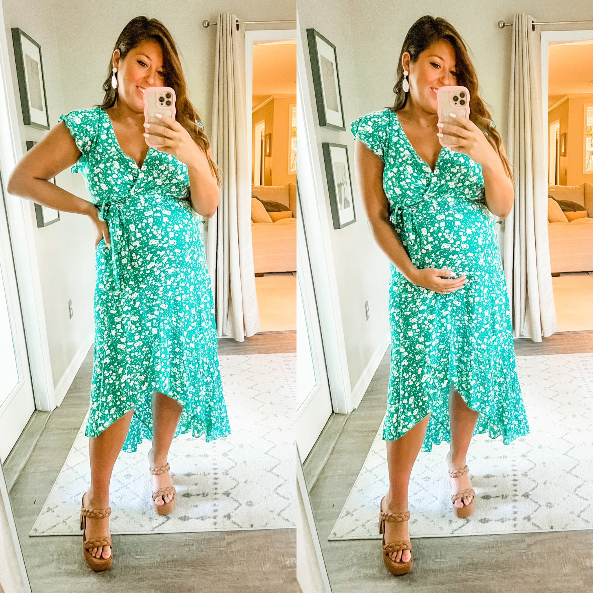 Bump friendly dress, spring midi dress, shower dress

Wearing a large 

#LTKstyletip #LTKbump #LTKunder50