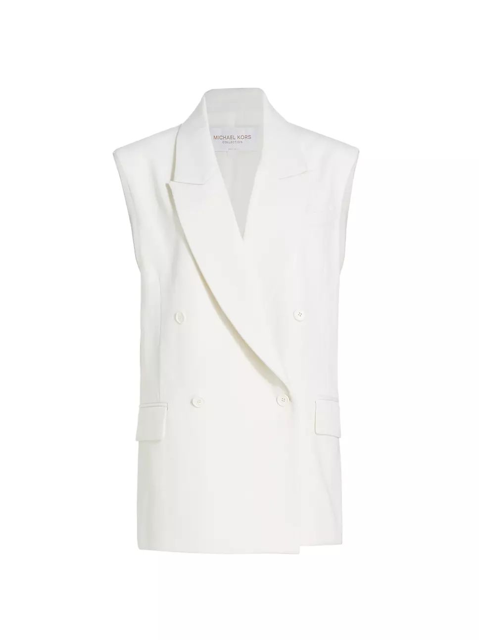 Michael Kors Collection Oversized Double-Breasted Vest | Saks Fifth Avenue
