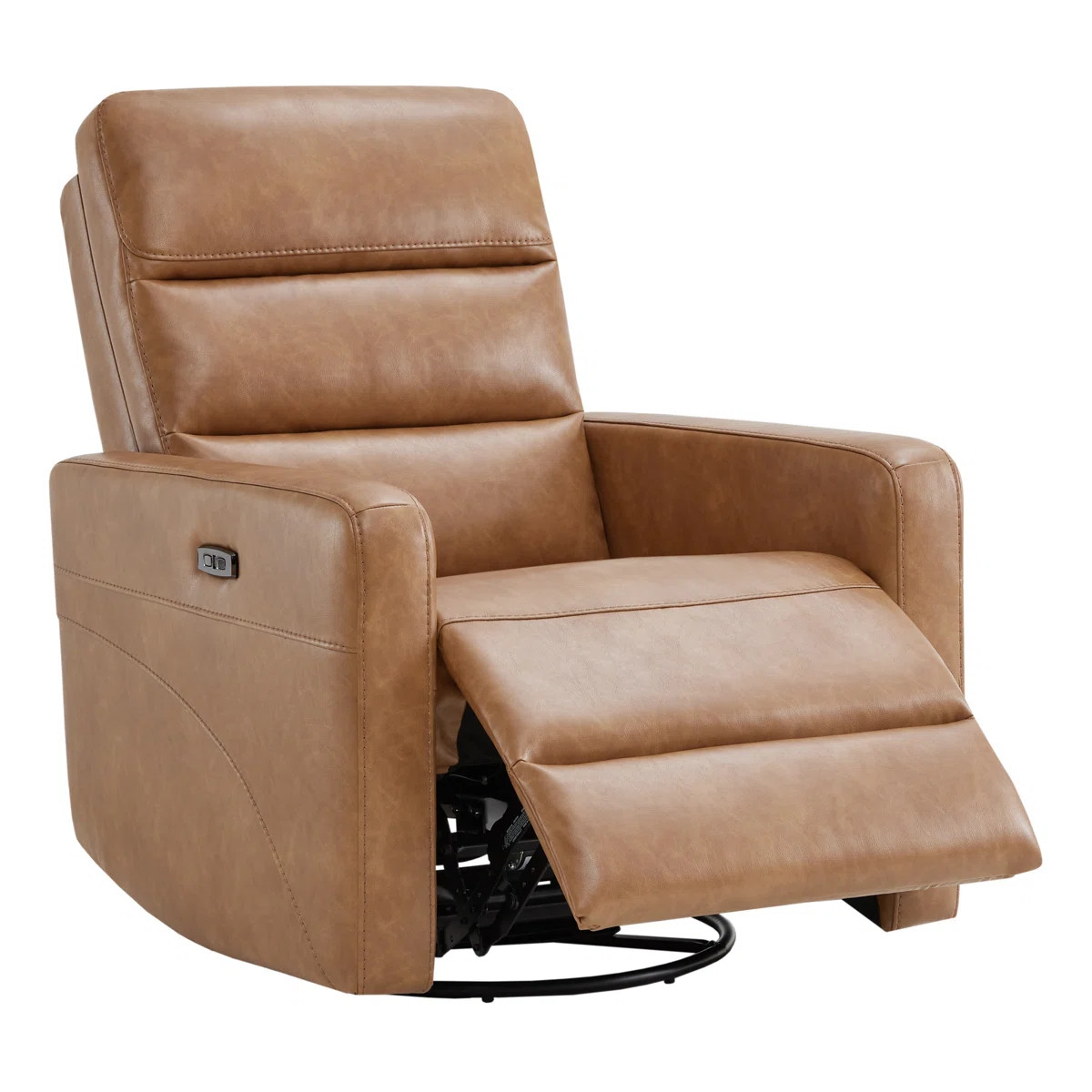 Mila Leather Rocking Swivel Power Recliner | Wayfair North America