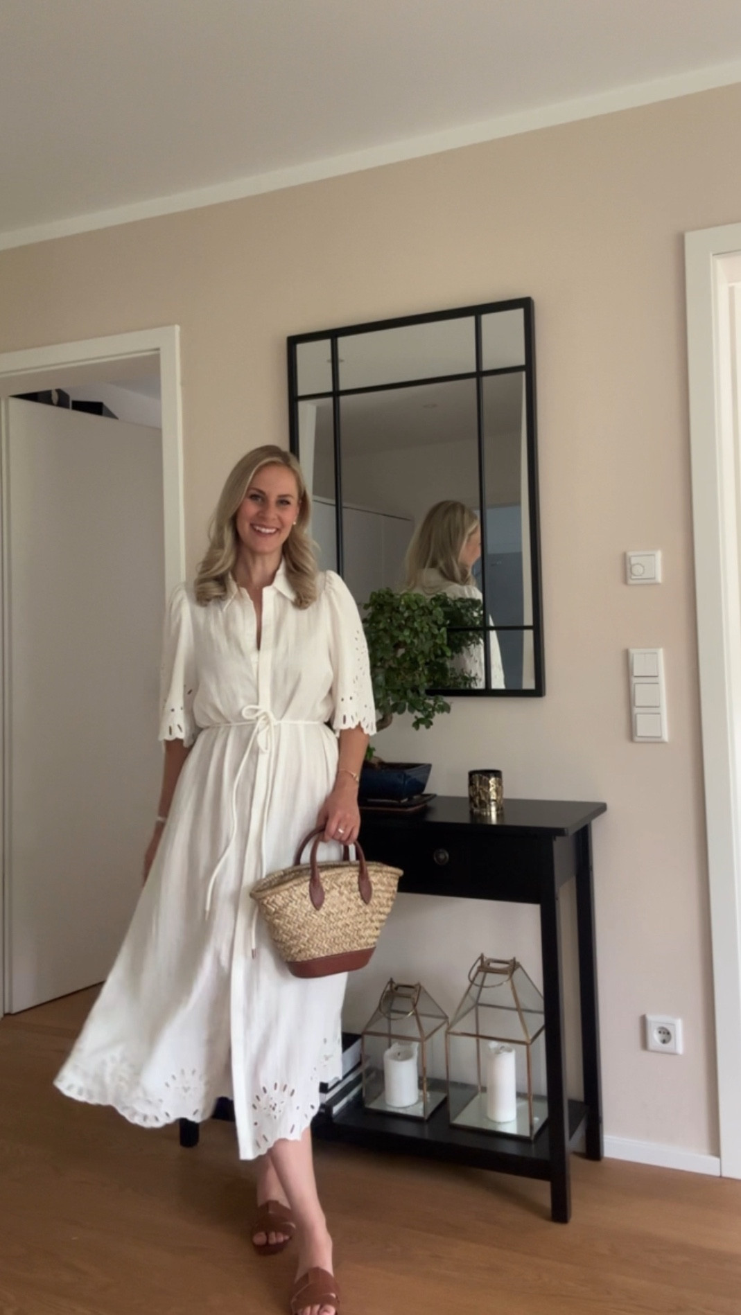 Ein wunderschönes Sommerkleid aus Leinen mit Spitze und die perfekte Korbtasche mit braunen Sandalen 🥰 Bereit für den Sommer und Urlaub mit diesem Outfit ☀️

#LTKkleider #LTKsummer #LTKdeutschland