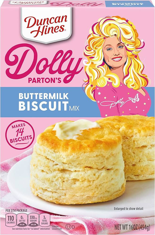 Duncan Hines Dolly Parton's Buttermilk Biscuit Mix, 16 oz. | Amazon (US)