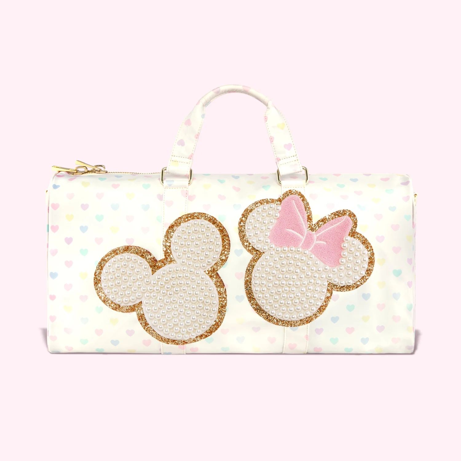 Mickey & Minnie Pastel Hearts Duffle Bag | Stoney Clover Lane