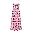 Women's Fashion Casual Sling Dress Strapless Backless Bohemian Style Printing Hollow Long Cocktai... | Amazon (US)