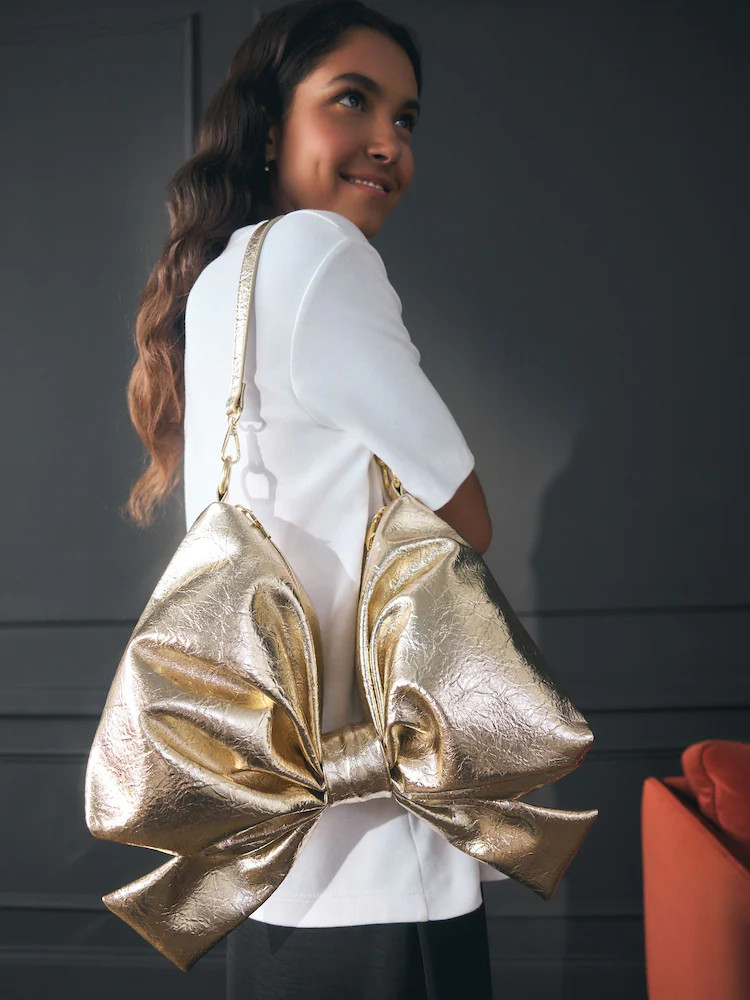 Rockett St George Gold Bow Cross-Body Bag | Next EU