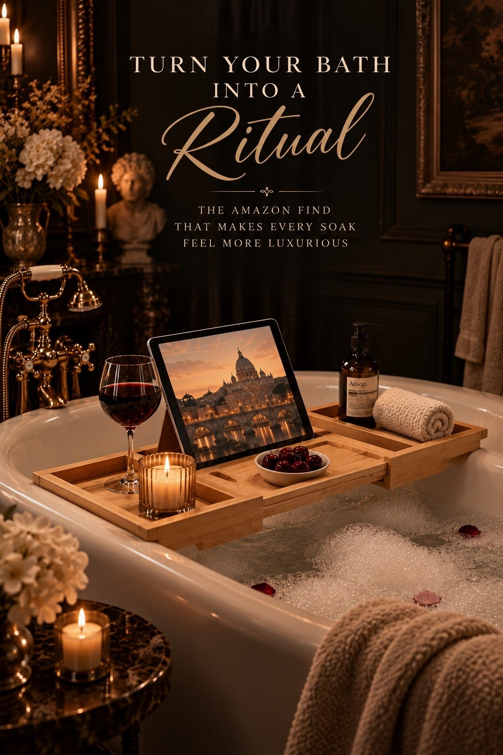 The Amazon find that turns an ordinary bath into a whole ritual. 🕯️✨ A bamboo bath tray instantly makes the space feel more intentional—room for your book, tablet, candle, drink, and everything you need to actually stay awhile.

It’s giving expensive hotel spa… without leaving home. 🤎

#AmazonFinds #AmazonHome #BathTray #BathroomFinds #BathroomDecor #LuxuryForLess #AffordableLuxury #SpaBathroom #HomeSpa #SelfCareAtHome #TimelessInteriors #ClassicInteriors #ElevatedHome #AmazonMustHaves #CallsignDesign
