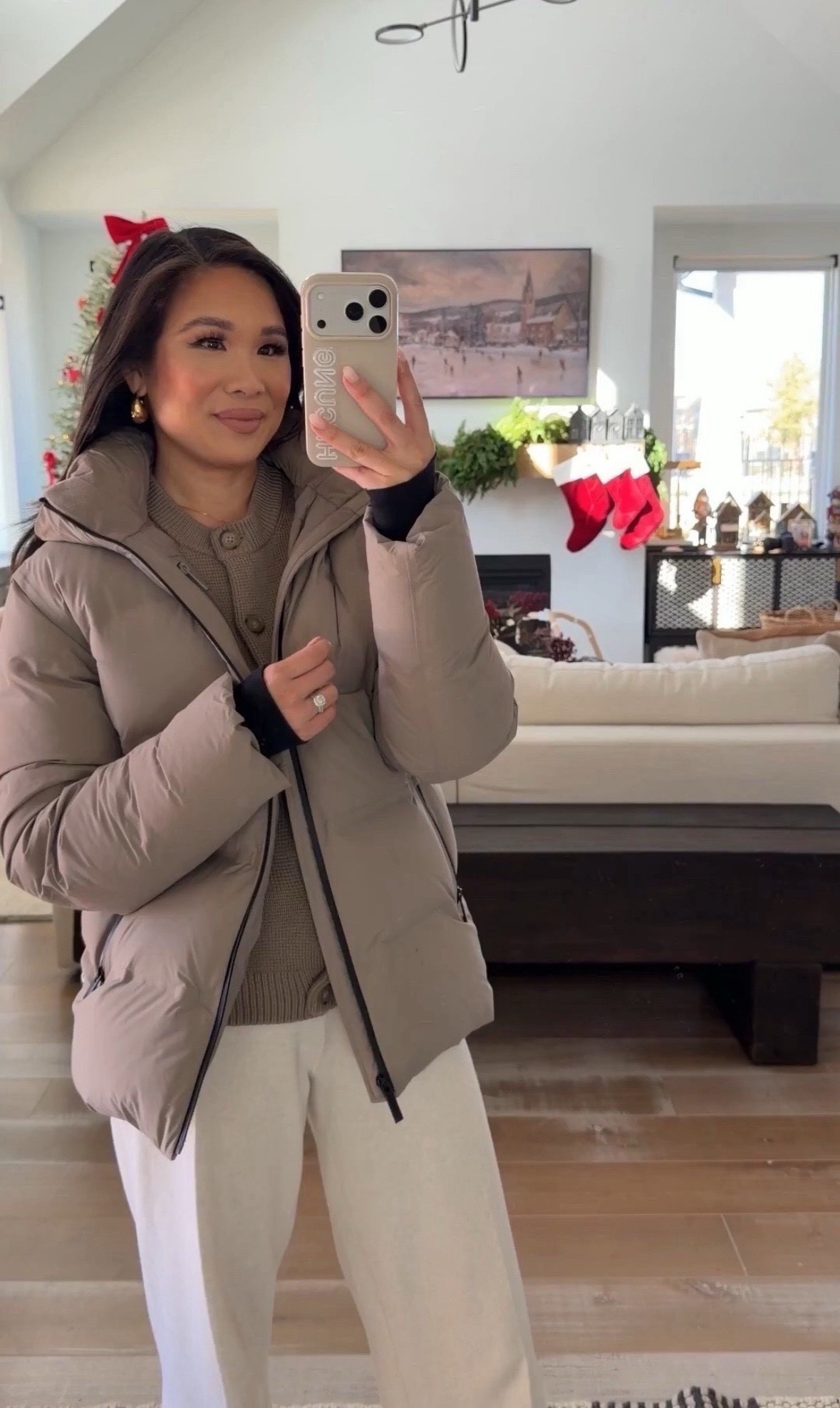Super Puff that I love! This jacket is perfect for super cold days and when you want something more casual and heavy duty. Love how this is waterproof, sealed seams and thumb holes to really seal out the cold.
