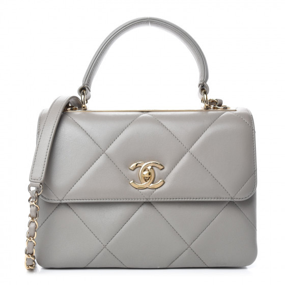 CHANEL

Lambskin Quilted Small Trendy CC Flap Dual Handle Bag Grey | Fashionphile