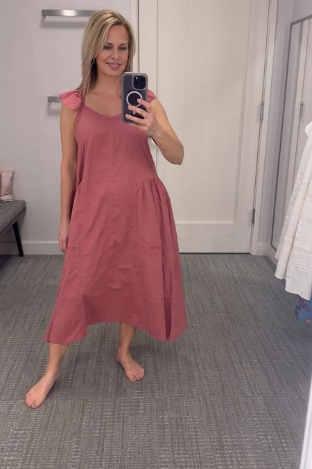 If “boho light” is your vibe, I have a dress for you. Add a sandal and accessories. This one is comfortable and unpretentious. TTS, wearing a small. 

#LTKover40 #LTKstyletip #LTKfindsunder100