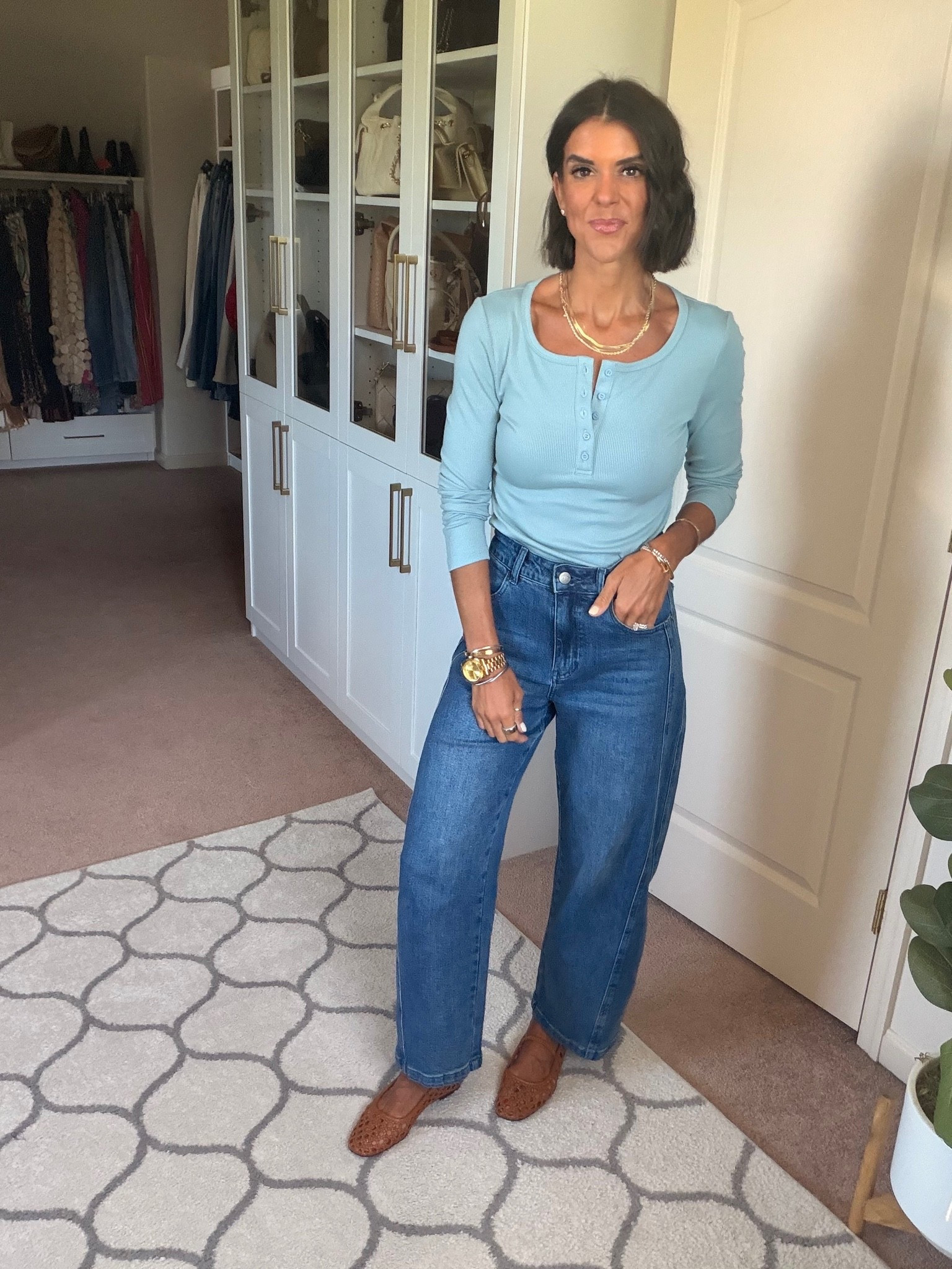 Size small in top size 0 in jeans

#LTKdayinmylife #LTKgrwm #LTKmomlife