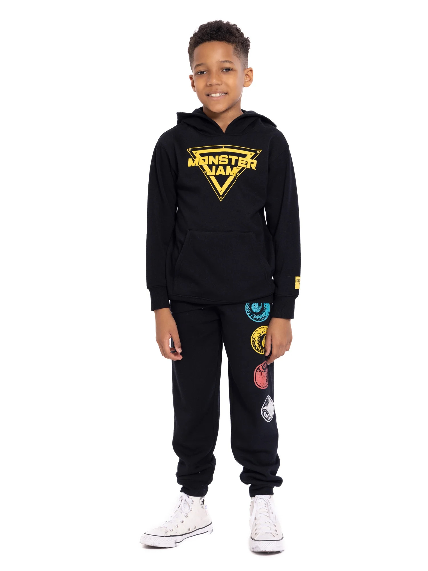 Monster Jam Boy's Graphic Hoodie with Matching Jogger Pant, 2 Piece Set, Sizes 4-16 | Walmart (US)