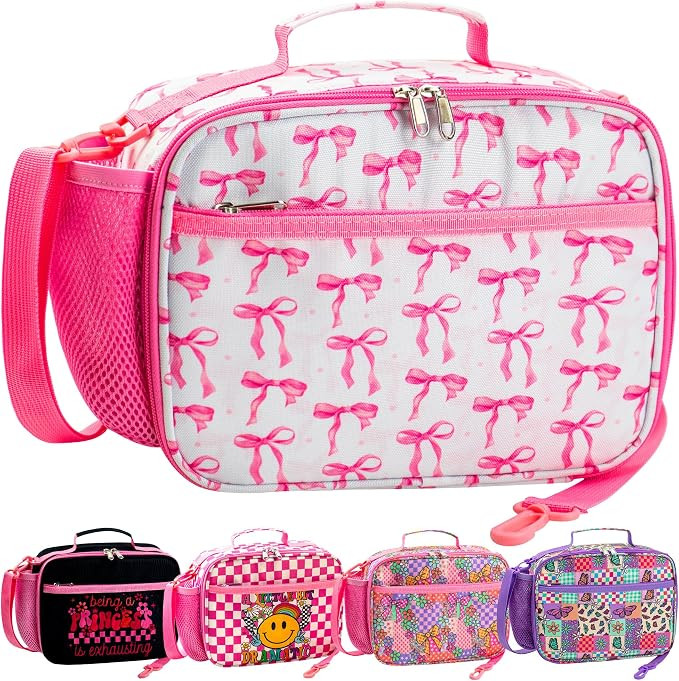 RLGPBON Kids Lunch Box for Girls Lunch Bag Insulated Durable Lunch Box Children Lunch Tote Bag fo... | Amazon (US)