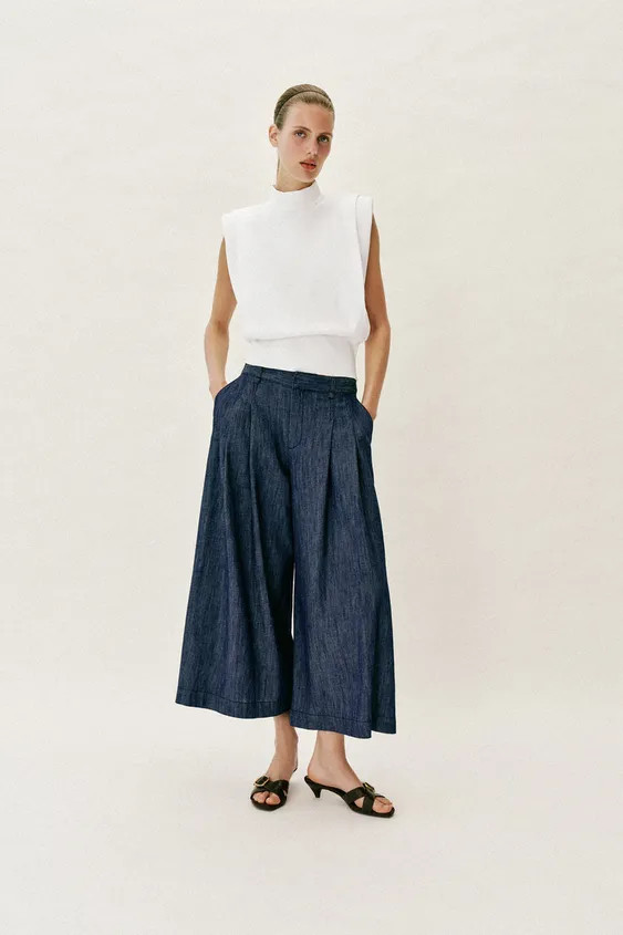 PLEATED CULOTTES | Zara US