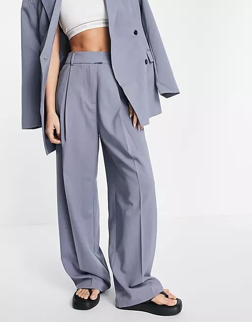 Topshop suit pants in blue - part of a set | ASOS | ASOS (Global)