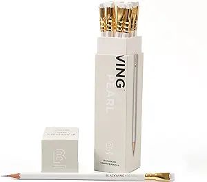 Blackwing Pearl Pencils - 12 Count, Incense-Cedar, Premium Japanese Graphite, Pearlescent White, ... | Amazon (US)