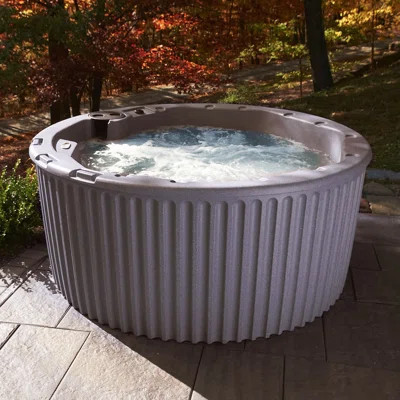 Outback™ 6-Person Plug and Play Hot Tub Spa with Stainless Steel Heater and Hydrotherapy Jets, Digital Control, LED Lighting, Insulated Cover Included | Wayfair North America