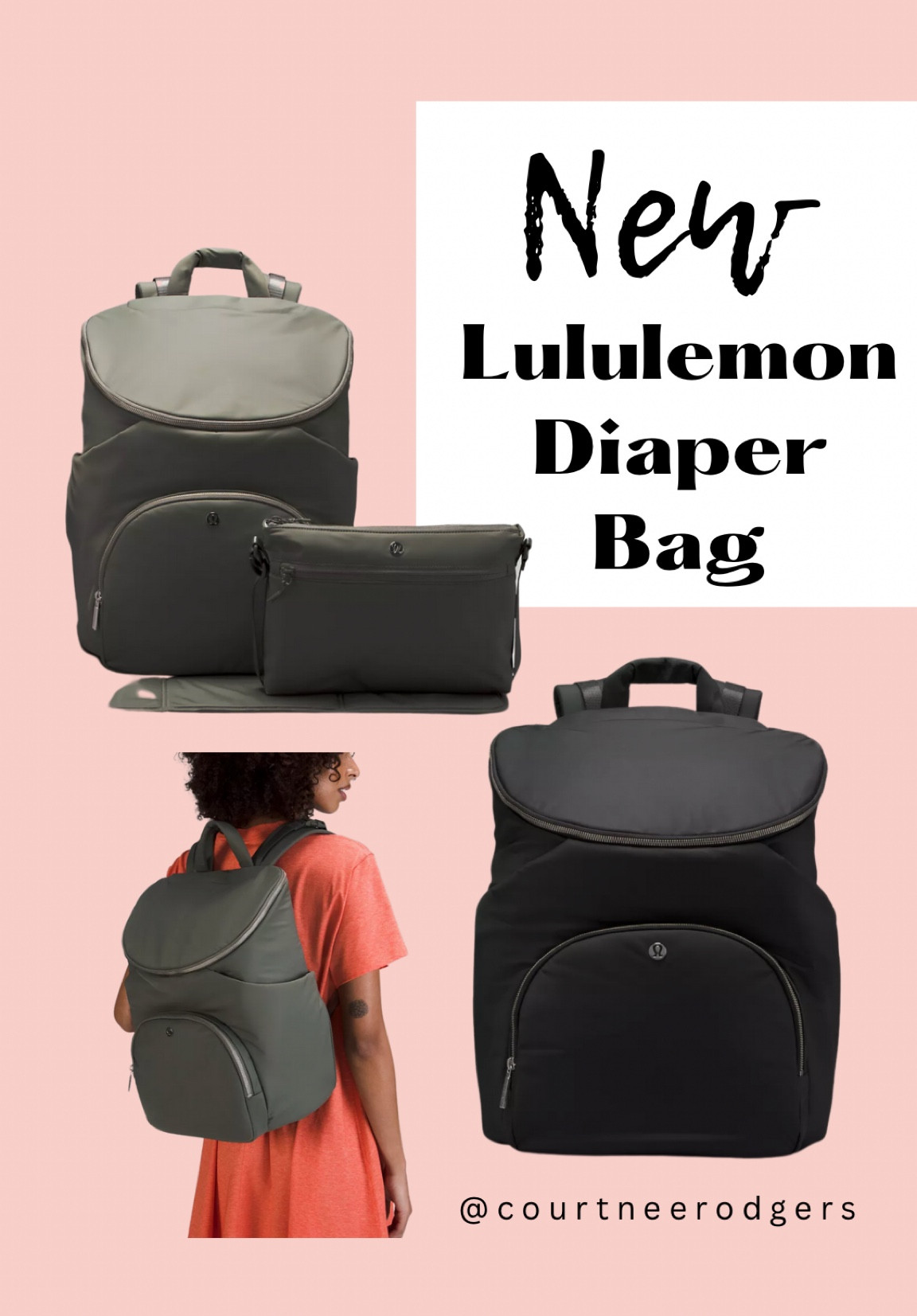 lululemon hospital bag Small Reusable Tote Carryall Gym (White/Silver) : Clothing, Shoes & Jewelry and water The @lululemon New Parent Backpack