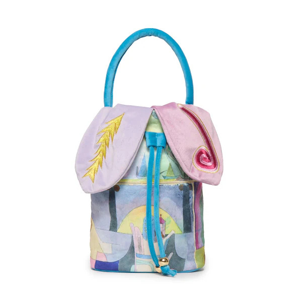 THE MET X LELE KLEE BLACK COLUMNS IN A LANDSCAPE EMBROIDERED COLUMNS BAG | LELE SADOUGHI