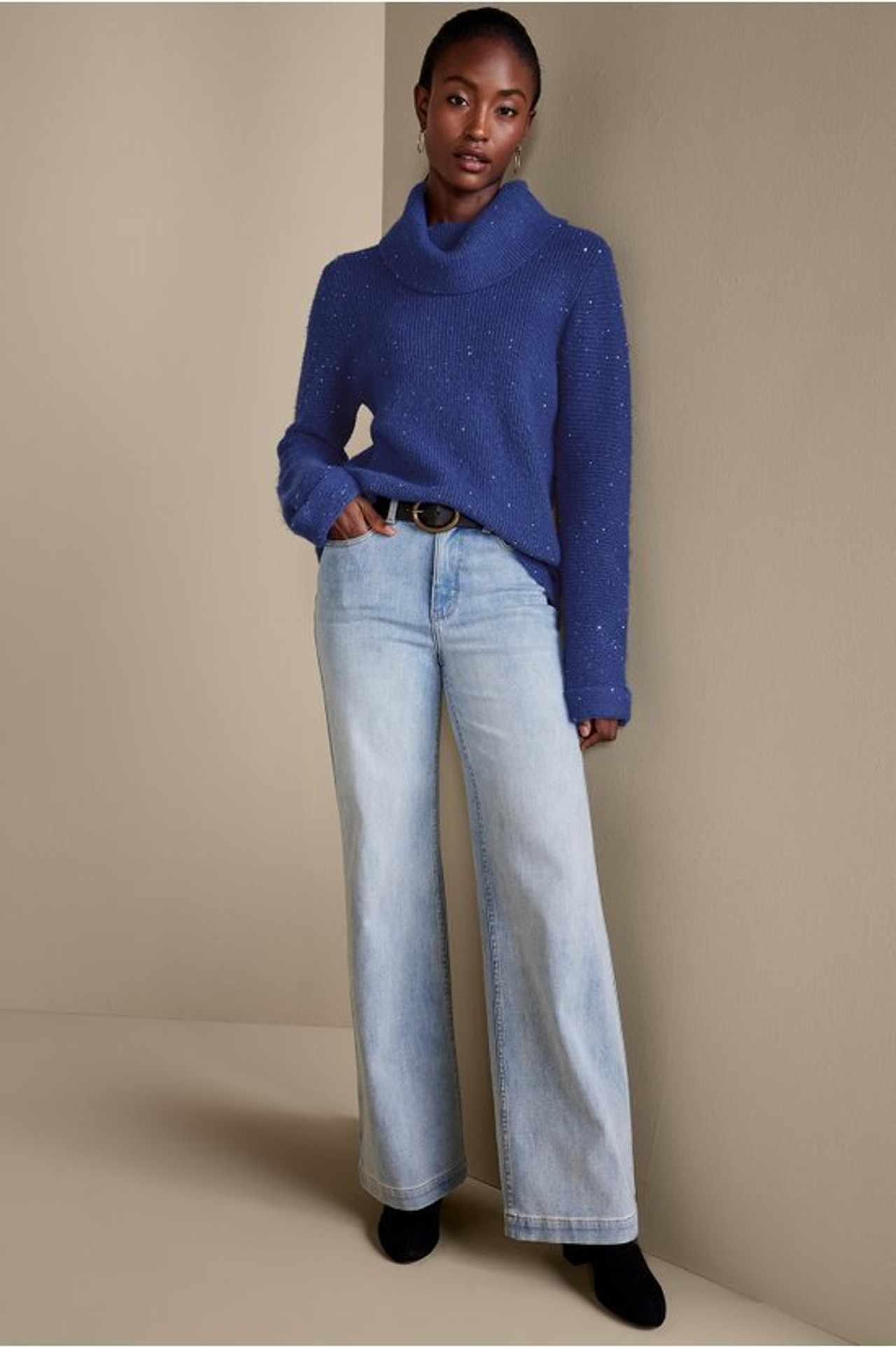Linley Sequin Sweater | Soft Surroundings