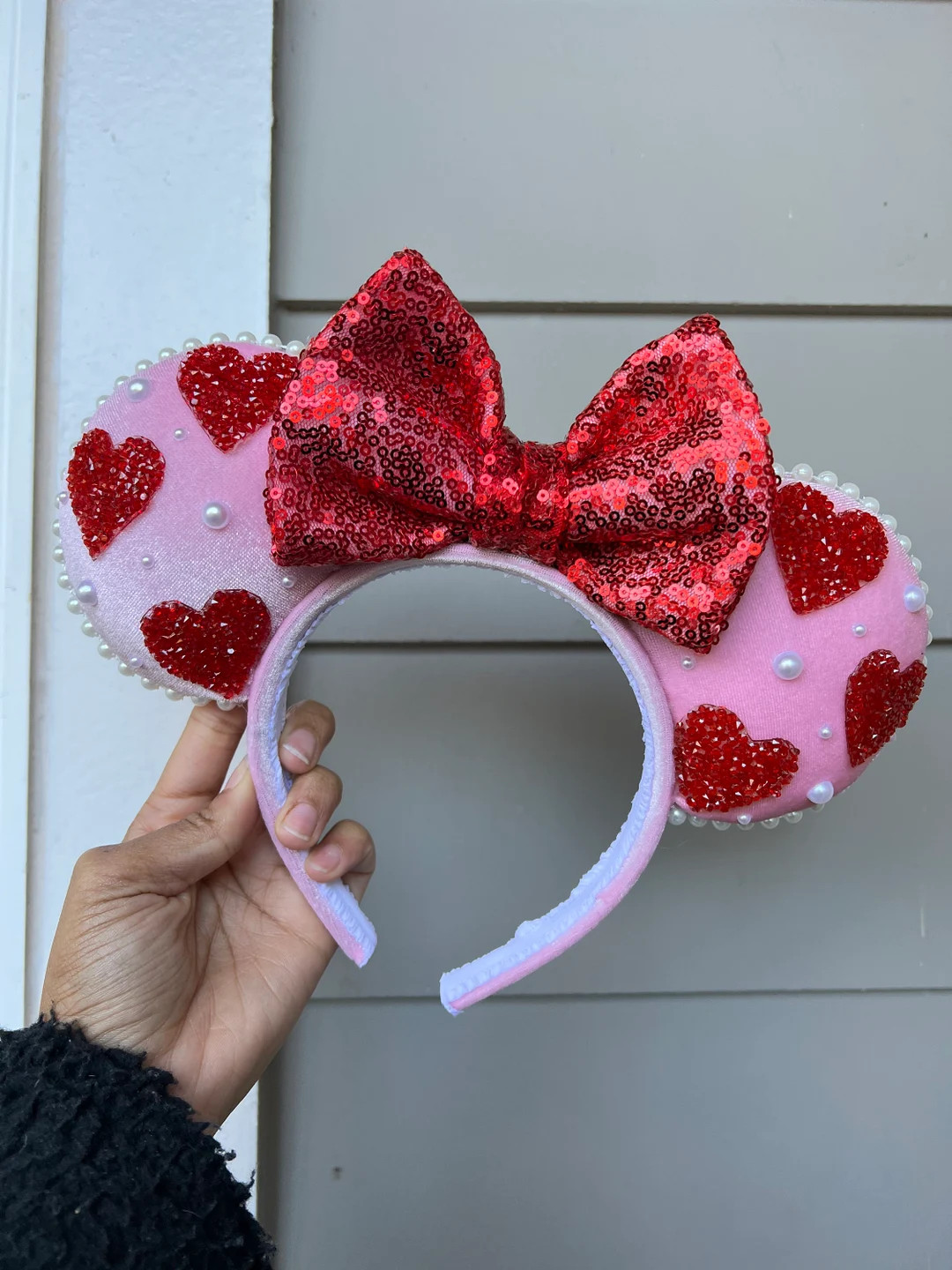 Happy Valentines Day Minnie Ears - Etsy | Etsy (US)