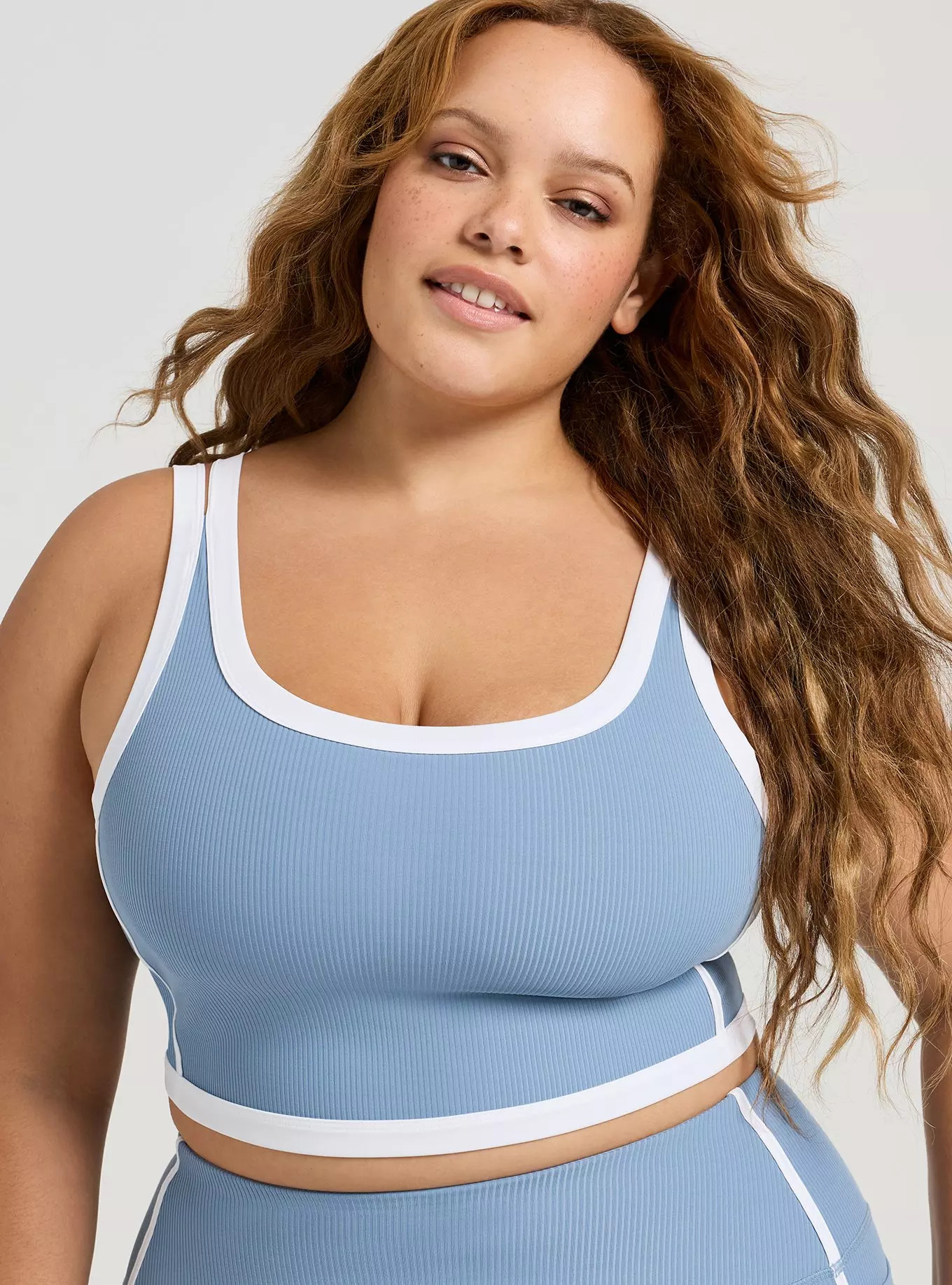 Performance Rib Active Sports Bra with Piping | Torrid (US & Canada)