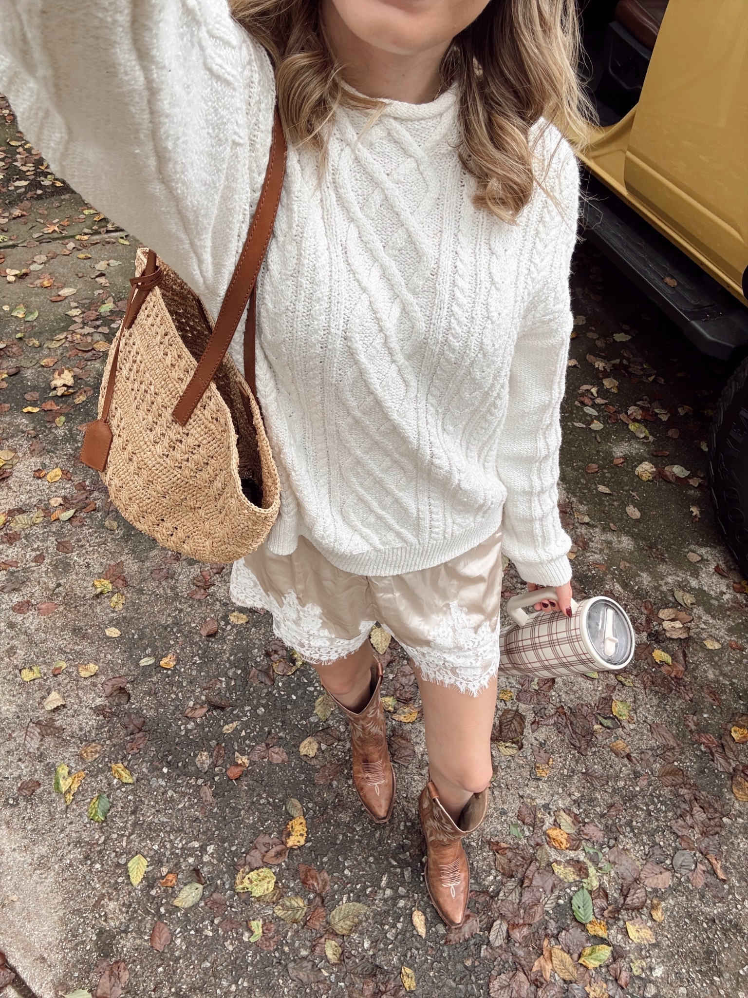 I have been searching for satin lace shorts like this for months and could not find any with this exact look under $200, but I finally found a pair for under $20 😍😍😍😍 im obsessed with how they look with a cute sweater and boots for fall

#LTKFindsUnder50