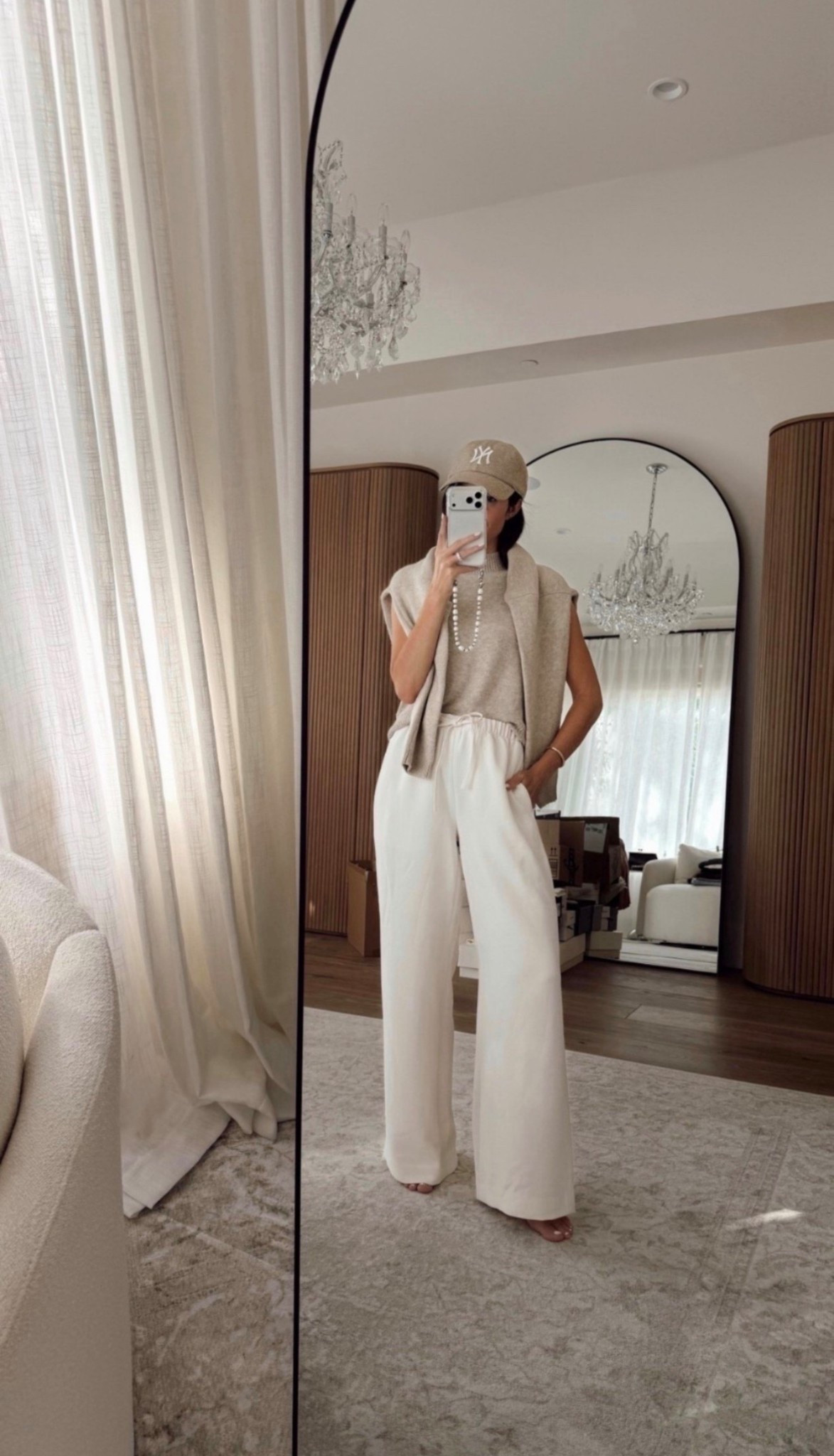 Styling the viral @Aritzia pants! I’m just shy of 5-7” wearing the size SMALL REGULAR pants in the color nomad taupe , small sweater and XS tank top. #stylinbyaylin #springoutfit #basics

#LTKOver40 #LTKgrwm #LTKootd