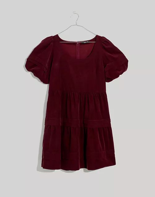 Corduroy Tiered Mini Dress | Madewell