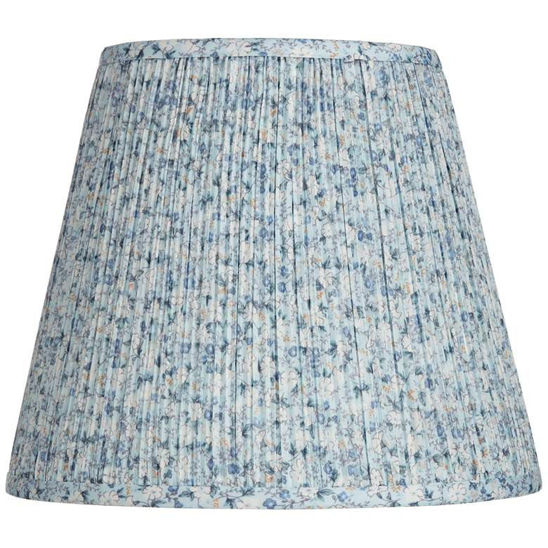 Springcrest Kasey Blue Floral Pleated Empire Lamp Shade 8x13x11 (Spider) | Lamps Plus