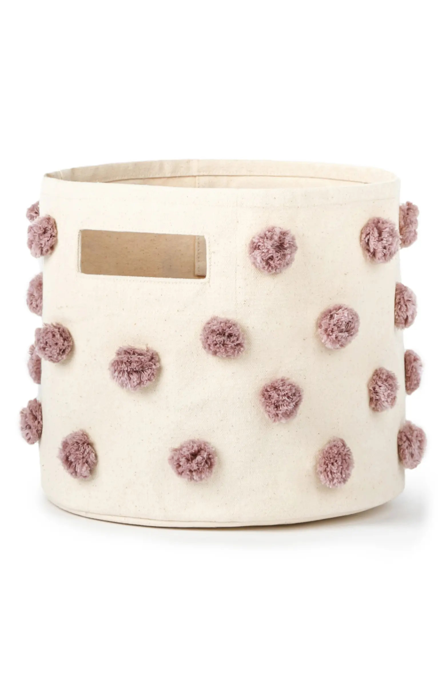 Pehr Mini Pompom Canvas Bin | Nordstrom | Nordstrom