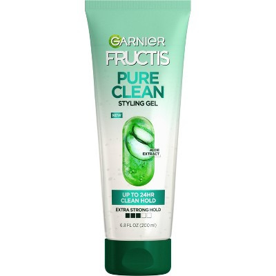 Garnier Fructis Style Pure Clean Extra Strong Hold Hair Gel - 6.8 fl oz | Target