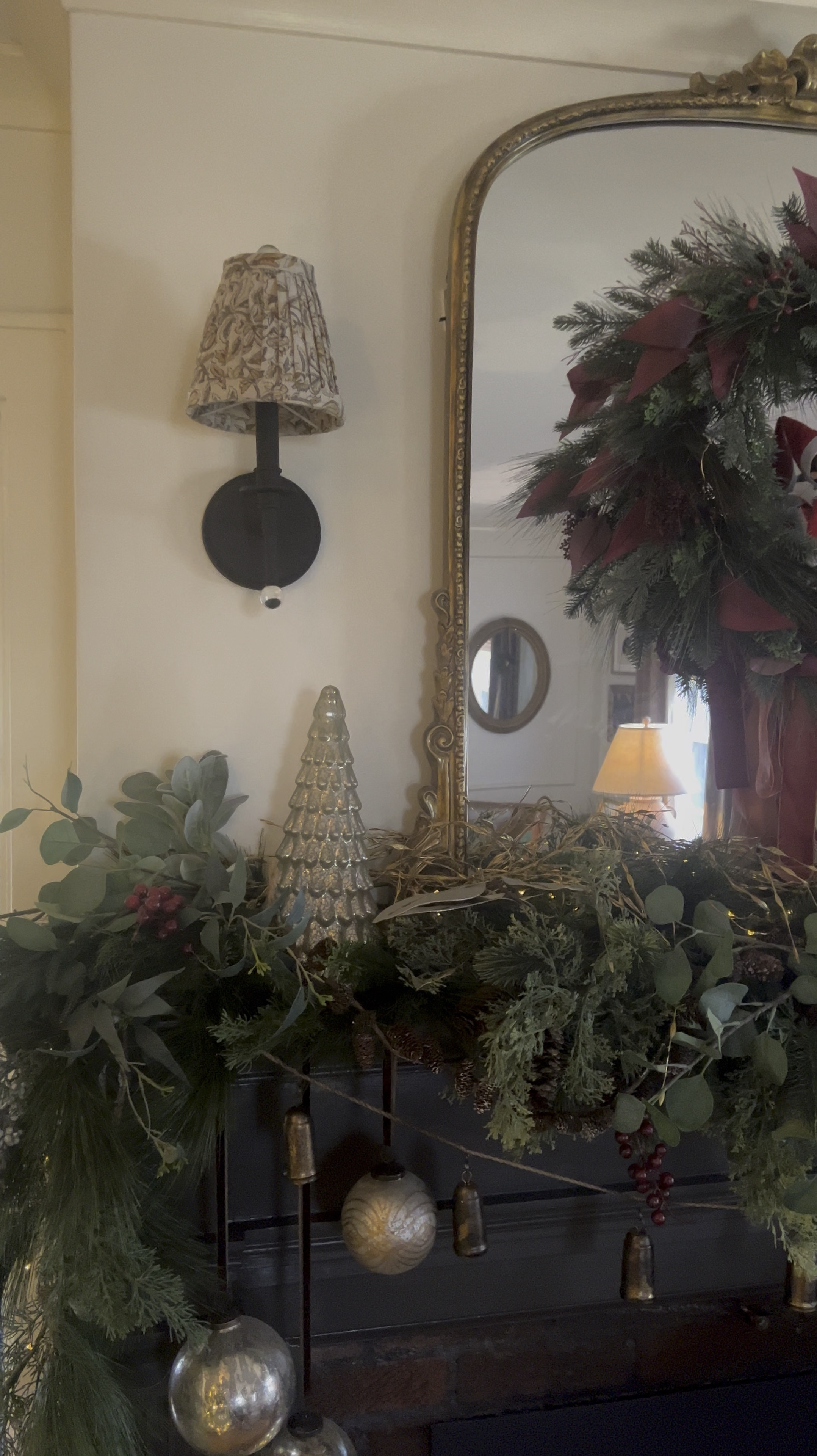 Sconce & DIY lamp shade
