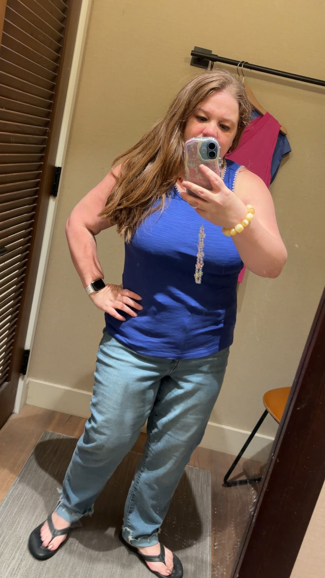 Trying on classics in my 40s… and this blue tank made the cut 💙 Which would you wear it with?

#LTKPetite #LTKMidsize #LTKOver40