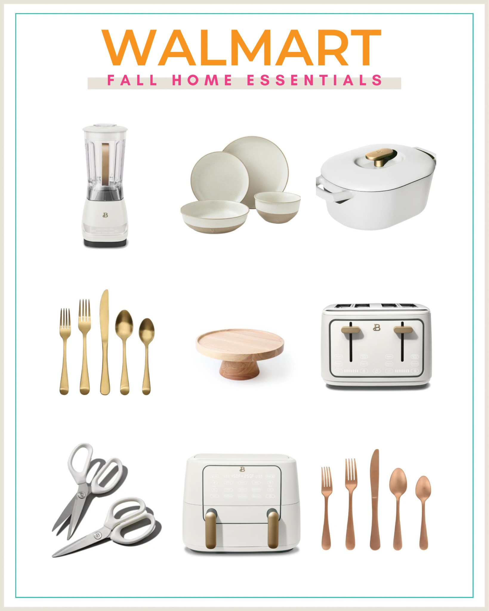 Walmart is my go to for kitchen fall essentials!#walmartpartner  I love the white and gold aesthetic and the Beautiful kitchen line at walmart is perfect! Don’t worry, they come in a ton of other amazing color choices too! #walmarthome #walmart @walmart

#LTKSeasonal #LTKhome #LTKHoliday