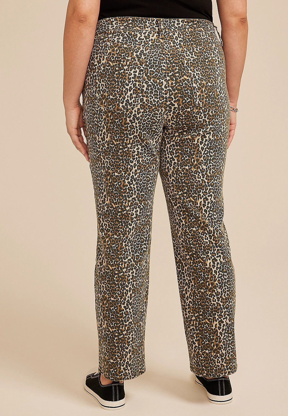 Plus Size m jeans by maurices™ High Rise Leopard Straight Jean | Maurices